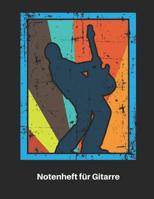 Notenheft F�r Gitarre: Retro E Gitarren Notenbuch 110 Seiten Mit Leeren Tabs Und Akkord Feldern. Tolle Geschenk Idee F�r Gitarristen, Gitarren Lehrer Und Sch�ler. 1092842454 Book Cover