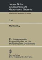 Ein Disaggregiertes Prognosesystem Fur Die Bundesrepublik Deutschland 3540128948 Book Cover