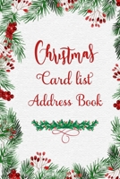 Christmas Card List Address Book: Record Book and Tracker For Holiday Cards You Send and Receive with alphabet tabs (Address book for Christmas card list) 169198292X Book Cover