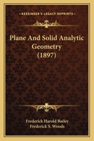 Plane and Solid Analytic Geometry 1015542670 Book Cover