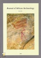 Journal of African Archaeology 6 (2) 3937248161 Book Cover