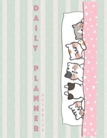Notebook: Daily planner notebook with cute cover and daily planner pages, Extra large (8.5 x 11) inches, 110 pages, planner notebooks 167460453X Book Cover