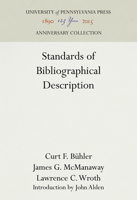 Standards of Bibliographical Description 1512810754 Book Cover