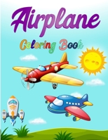 Airplane coloring book: Fun And Educational Coloring Book For Kids And Toddlers Who Love Aeroplanes And Helicopters. B0CS9WT6XC Book Cover