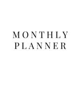 Monthly Planner: 12 Month Planner without Month labeling to start at any time of the year. 4 categories - Personal, work, ministry (chu B095TGS51Q Book Cover