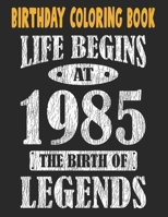 Birthday Coloring Book Life Begins At 1996 The Birth Of Legends: Easy, Relaxing, Stress Relieving Beautiful Abstract Art Coloring Book For Adults Colo B08Y4T6YLN Book Cover