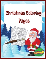 Christmas Coloring Pages: 8.5 x 11 Inches 25 Pages easy coloring books for adults christmas B08JDTRNX9 Book Cover
