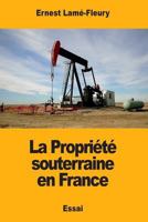 La Propriété souterraine en France 1987639324 Book Cover