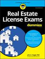 Real Estate License Exams For Dummies 1119370655 Book Cover