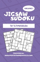 Jigsaw Sudoku: 72 7x7 Jigsaw Sudoku Puzzles 1698979800 Book Cover