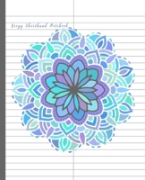Gregg Shorthand Notebook: Pitman Shorthand Teenline Stenography Paper Line Composition Notebook Creative Notepad Writing Book for Reporters Journalist or Secretaries Blue Mandala Theme 1092837795 Book Cover