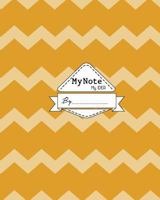 My Note My Idea: 8 x 10, 110 pages : Boho Pattern Orange 1976595231 Book Cover