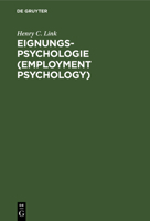 Eignungs-Psychologie (Employment Psychology) (German Edition) 3486746952 Book Cover