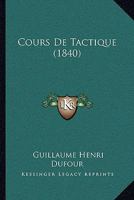 Cours de Tactigue 1168138884 Book Cover
