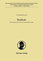 Radikale: Eine Chemische Theorie in Historischer Sicht 3540561331 Book Cover