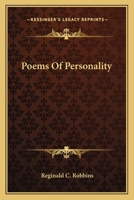 Poems of Personality 0548397244 Book Cover