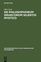 de Philosophorum Graecorum Silentio Mystico 3112455975 Book Cover