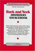 Back and Neck Disorders Sourcebook 0780802020 Book Cover