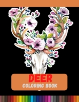 Deer Coloring Book: Relaxing, Calming, Stress Relieving Designs B08QW83BK6 Book Cover