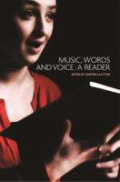 Music, Words and Voice: A Reader 0719077885 Book Cover