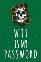 WTF Is My Password: Password Organizer Notebook: Internet Password Logbook/ Skull Notebook, Skull Horror Lover/ Organizer, Log Book & Notebook for Passwords and Shit. (100 Page, Small, 6 x 9 inch) 1656868342 Book Cover