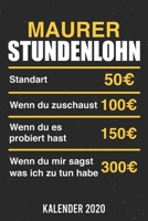 Kalender 2020: Maurer Stundenlohn A5 Kalender Planer für ein erfolgreiches Jahr - 110 Seiten (German Edition) 1671756991 Book Cover