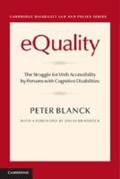 Equality Limited Edition Reprint for One Customer Only: The Struggle for Web Accessibility by Persons with Cognitive Disabilities 1107684595 Book Cover
