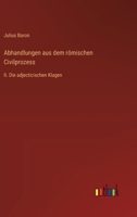 Abhandlungen aus dem römischen Civilprozess: II. Die adjecticischen Klagen 336850603X Book Cover