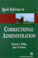 Correctional Administration 0834217562 Book Cover