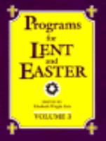 Programs for Lent and Easter (Programs for Lent & Easter) 0817011641 Book Cover