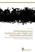 Entwicklung eines Verfahrens zum Fügen von Keramikkomponenten 3838137000 Book Cover