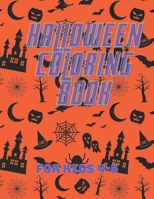 Halloween Coloring Book: For Kids 4-8 B09D5YYP84 Book Cover