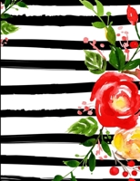 Red Watercolor Flowers Undated Calendar and Monthly Year Perpetual Minimalist Planner Organizer: Watercolor Flowers Background Pages Sticker Ready 1674319037 Book Cover