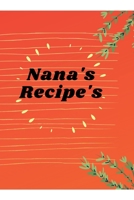 Nana's Recipe's 1257160702 Book Cover