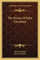 The Poems Of John Cleveland 1019107812 Book Cover