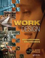Work Design: Occupational Ergonomics 1890871486 Book Cover