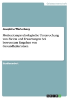 Motivationspsychologische Untersuchung von Zielen und Erwartungen bei bewusstem Eingehen von Gesundheitsrisiken 3668047065 Book Cover