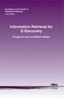 Information Retrieval for E-Discovery 1601986785 Book Cover