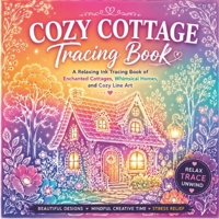 Cozy Cottage Tracing Book: A Relaxing Ink Tracing Book of Cozy Cottages, Whimsical Homes, Cottagecore Scenes, and Stress Relief Line Art (Trace & Relax Series) B0H5CBH7S5 Book Cover