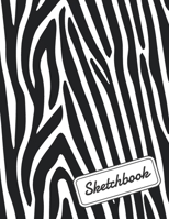 Sketchbook: Zebra Notebook, Personalized Large Artist Sketchbook With Blank Paper For Drawing, Sketching and Creative Doodling (Workbook and Handbook), 120 pages, 60 sheets, 8.5 X 11 169269071X Book Cover