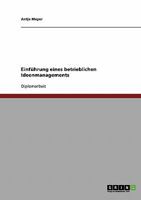 Einfuhrung Eines Betrieblichen Ideenmanagements 3638701573 Book Cover