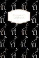 Password Logbook: Giraffe Internet Password Keeper With Alphabetical Tabs Handy Size 6 x 9 inches (vol. 2) 1657976726 Book Cover