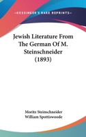 Jewish Literature From The German Of M. Steinschneider 1166921247 Book Cover