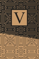 V: Art Deco Initial V Monogram Notebook, V Monogrammed Journal Gift 1693776294 Book Cover