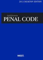 California Penal Code 2008 (California Penal Code) 0314108785 Book Cover