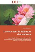 L'Amour Dans La Litta(c)Rature Vietnamienne 3841781896 Book Cover
