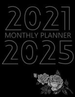 2021-2025 Monthly Planner: 60 Month Agenda for Women, Monthly Organizer Book for Activities and Appointments, 5 Year Calendar Notebook, White Paper, 8.5″ x 11″, 330 Pages 1716305888 Book Cover
