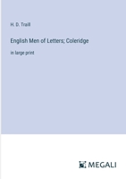 English Men of Letters; Coleridge: in large print 3387059620 Book Cover