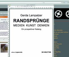 Randspr�nge - Medien Kunst Denken: Ein Prospektiver Katalog 3110440431 Book Cover