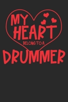 Notebook: Drummer Valentine's Day 6x9 Dot Grid 120 Pages 1660772435 Book Cover